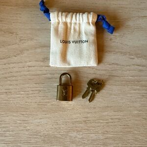Louis Vuitton Brass Padlock with Keys